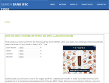 Tablet Screenshot of bankifsccode.our24x7i.com